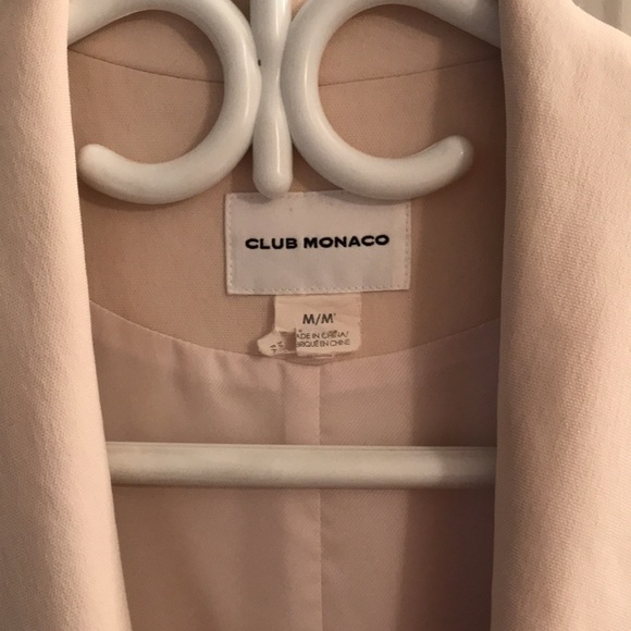 Club Monaco long beige collared vest, size medium - Picture 2 of 10